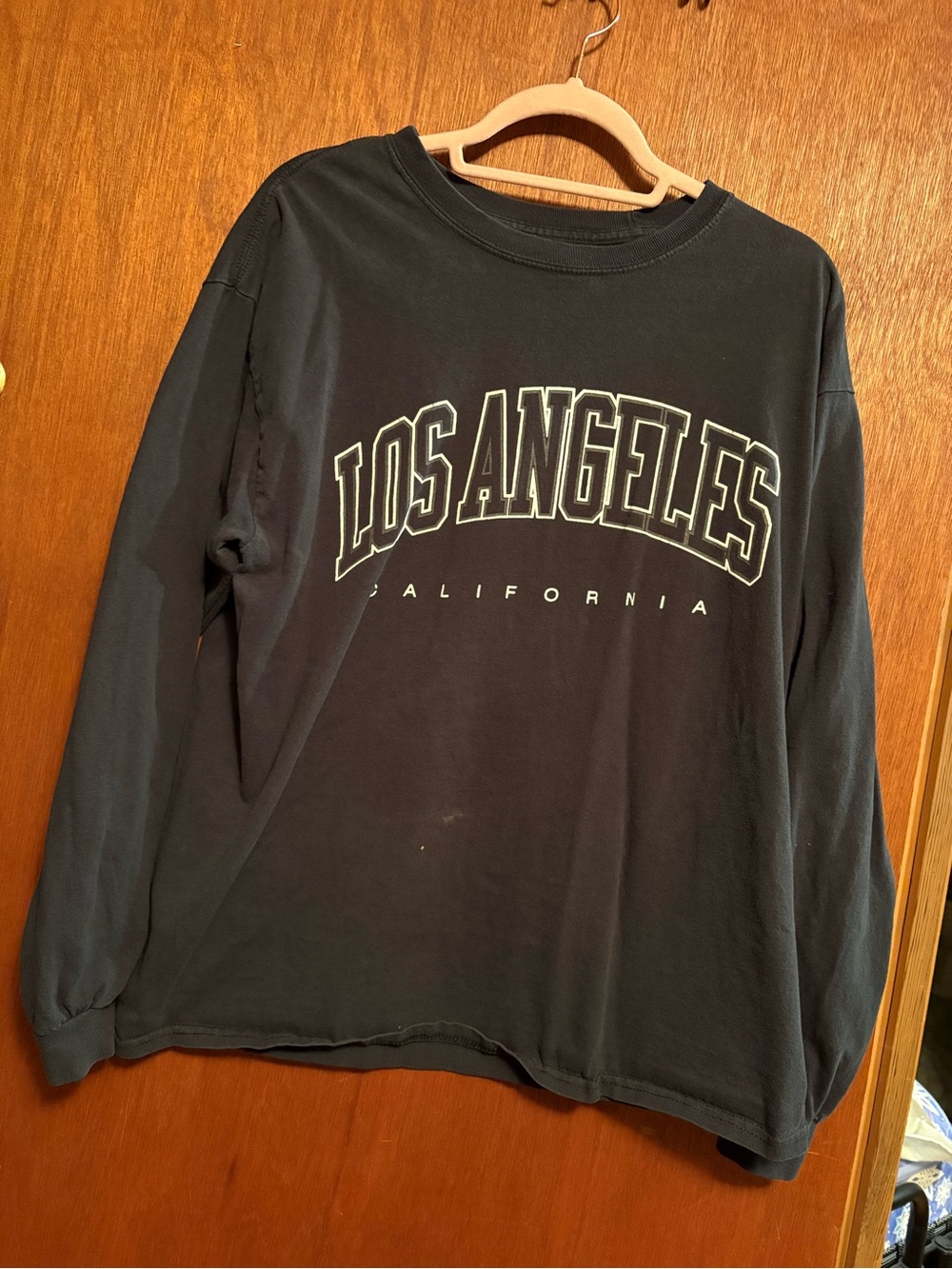 Los Angeles California Graphic Long Sleeve Tee - Black Brandy Melville